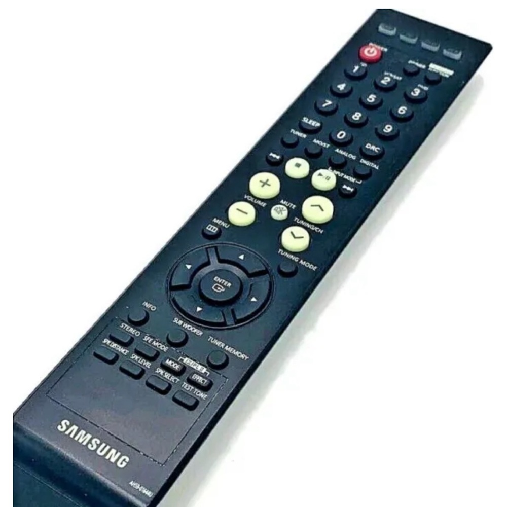 Genuine SAMSUNG HOME THEATRE REMOTE Control Model AH59-01644U Black OEM Tested